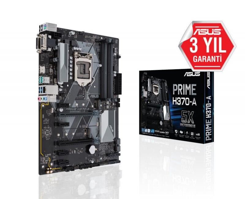 Intel H370 1151 DDR4 2666MHz HDMI/DVI/VGA M2 USB3.1 Anakart