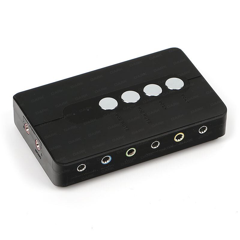 DARK DK-AC-USCP7 USB 2.0 Full 7.1 Analog / Optik 2 Kanal Profesyonel Harici Ses Kart
