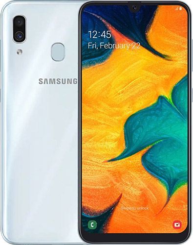 SAMSUNG A305F-64GB-WHITE GALAXY A30 2019 16MP 64GB 6,40'' BEYAZ