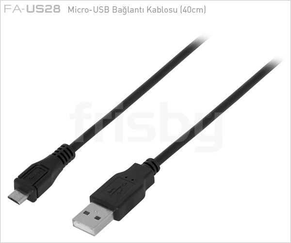FRISBY 40cm Micro USB Bağlantı Kablosu FA-US28