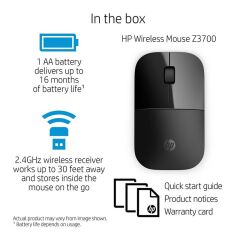 HP V0L79AA Z3700 Siyah Kablosuz Mouse