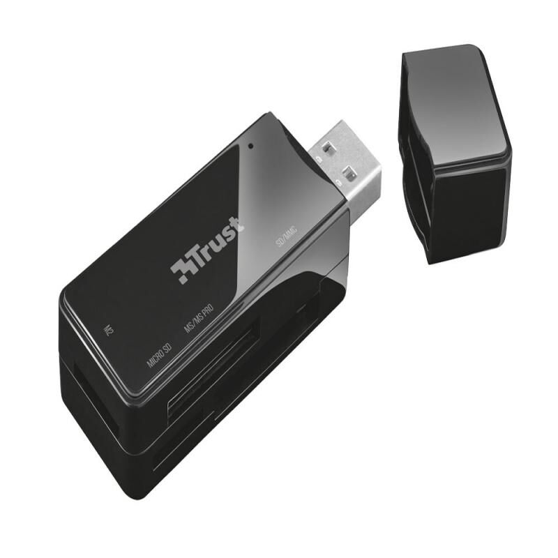 TRUST 21934 NANGA USB 2.0 Kompakt Parlak Siyah Kart Okuyucu