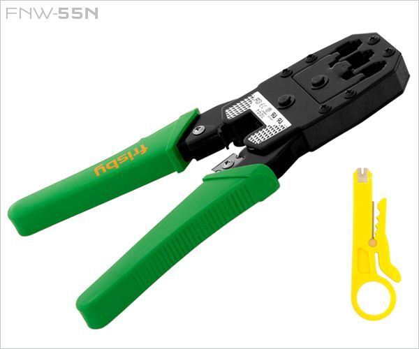 FRISBY FNW-55N RJ-45 / RJ-12 / RJ-11 3 Girişli Sıkma Pensesi