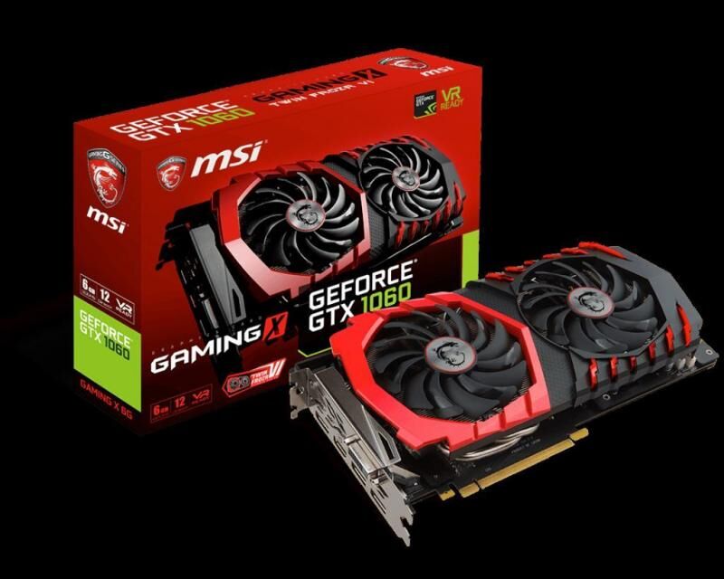 MSI GTX1060-GAMINGX6G GTX1060 6GB 192B GDDR5X DP,HDMI,DVI Nvidia Gaming Ekran Kartı