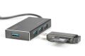DIGITUS DA-70240 USB3.0, 4 Port Mat Siyah Çoklayıcı