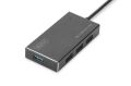 DIGITUS DA-70240 USB3.0, 4 Port Mat Siyah Çoklayıcı