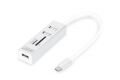 DIGITUS DA-70243 USB 2.0 Type C HUB with Cardreader, 3x USB 2.0. 1x SD, 1x MicroSD Port A