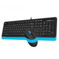 A4 TECH F1010-MAVI- F1010 Kablolu Q TR Multimedya Klavye Mouse Set