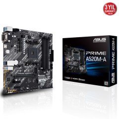 Asus Prime A520M-A AM4 Ryzen Vga Dvi Hdmi DDR4