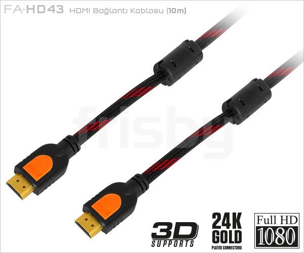 FRISBY FA-HD43 10m HDMI to HDMI Kablo