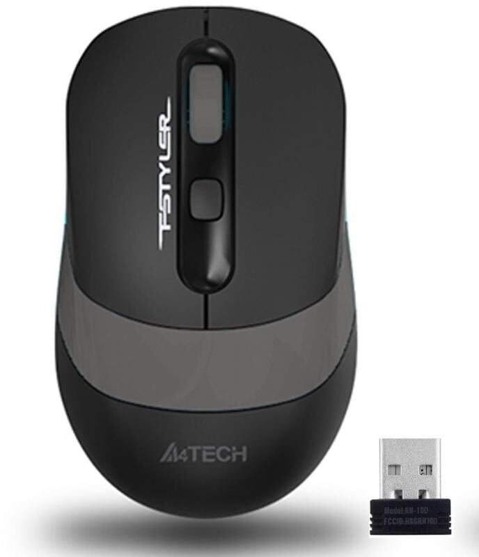 A4 TECH FG10-GRI FG10 Kablosuz Optik Nano 2000DPI Siyah Gri Mouse