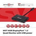 CLUB3D CSV-6400 Çoklu Akışlı Ulaştırma (MST) Hub Display Port Çevirici