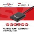 CLUB3D CSV-6200H Çoklu Akışlı Taşıma Hub DisplayPort 1.2 Çift Monitör HDMI