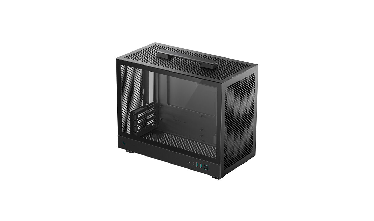 DEEPCOOL CH160-PLUS MicroATX Kasa Siyah  (DeepCool Türkiye Garantili)