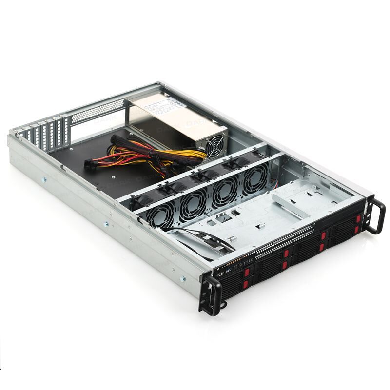 DARK 500W Powerlı Slim Server Kasa DKCHSR2U1P500