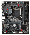 GIGABYTE H510M-H H410M H Soket LGA1200 DDR4 3200 MHz DVI-D VGA HDMI Anakart