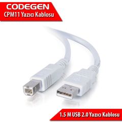 CODEGEN 1.5m USB2.0 Yazıcı Kablosu CPM11