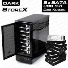 DARK StoreX D80 8 Disk Destekli USB3.0 Hot Swap Disk Kulesi DK-AC-DSX81U3