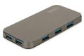 DIGITUS DA-70241 USB3.0 USB Hub 7 Port Alüminyum Koyu Gri Güç Adaptörlü Çoklayıcı