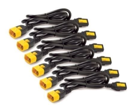 APC AP8704S-WW Power Cord Kit (6 ea), Locking, C13 to C14, 1.2m