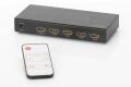DIGITUS DS-49304 5 Port Ultra HD 4K HDMI Switch 4K2K 3D görüntü formatlarını destekler