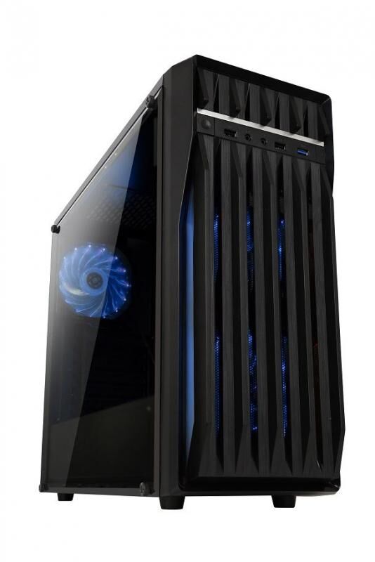 HIPER Powersız Pencereli Midi Tower Siyah Gaming Kasa POSEIDON