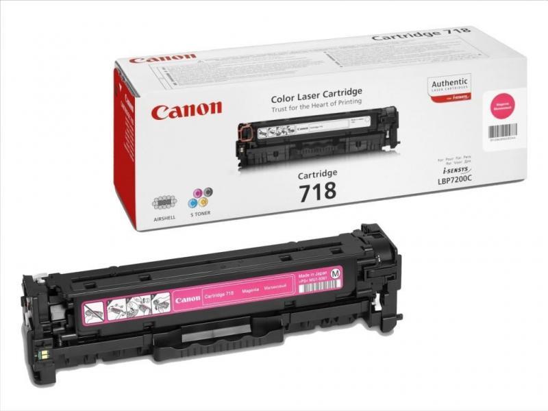 CANON Kırmızı 3000 Sayfa Lazer Toner CRG-718M