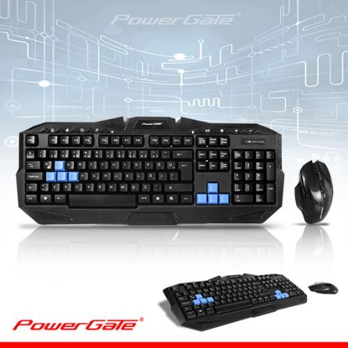 POWERGATE Kablosuz Multimedya Siyah Klavye,Mouse Set PG-KM-Q7