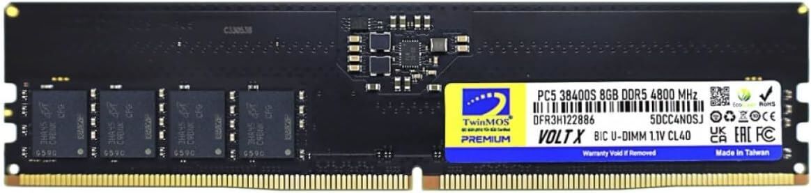 TWINMOS TMD58GB4800U40 8Gb Ddr4 3200MHz Pc Ram