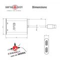 CLUB3D CSV-1474 USB 3.0 Type-A to Dual HDMI 2.0 4K 60Hz External