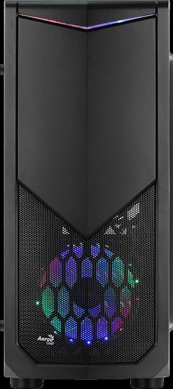 AEROCOOL AE-TMHWK-A400 400W TOMAHAWK-A AKRİLİK YAN PANEL 2X12 RENKLİ LED FAN USB3.0 ATX KASA