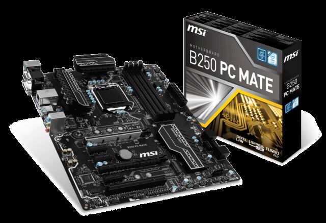 MSI Intel B250 1151 DDR4 2440MHz VGA,DVI,HDMI Anakart MSIB250PCMATE
