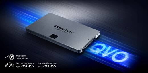 SAMSUNG MZ-76Q1T0BW 1TB 860 Qvo Sata 3.0 550-520MB/s 2.5'' Flash SSD