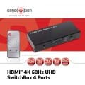 CLUB3D CSV-1370 HDMI 2.0 UHD Anahtar Kutusu 4 Bağlantı Noktası(Sinyal Çoğaltıcı )