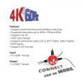 CLUB3D CSV-1370 HDMI 2.0 UHD Anahtar Kutusu 4 Bağlantı Noktası(Sinyal Çoğaltıcı )