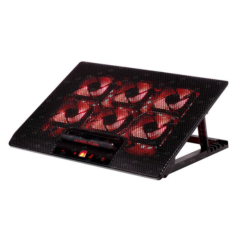TX 6 LED Fan Dijital Fan Kontrolcü Yükseklik Ayarlı Notebook Soğutucu TXACNBRED