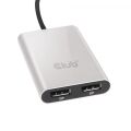 CLUB3D CSV-1577 Thunderbolt 3-Çift DP Dönüştürücü