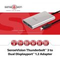 CLUB3D CSV-1577 Thunderbolt 3-Çift DP Dönüştürücü