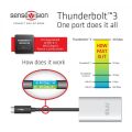 CLUB3D CSV-1577 Thunderbolt 3-Çift DP Dönüştürücü