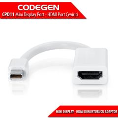 CODEGEN Mini Display Port - HDMI Port Çevirici Adaptör CPD11