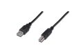 ASSMANN AK-300105-030-S 3m USB2.0 Uyumlu Tip A-B Erkek/Erkek USB2.0 Bağlantı Kablosu