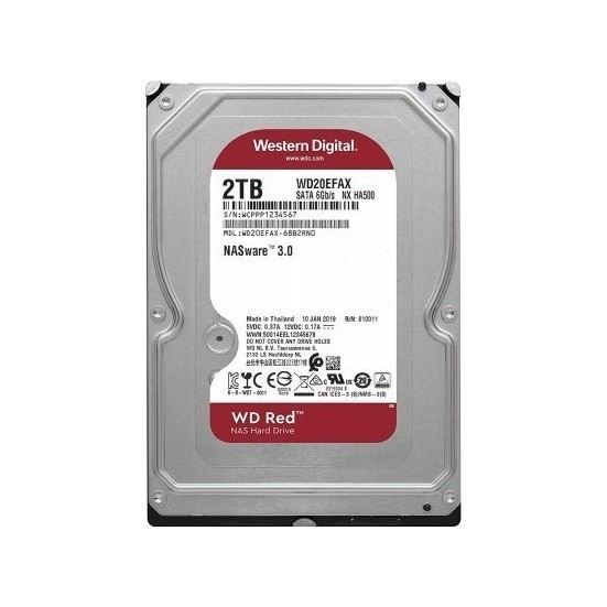 WD WD20EFAX 2TB Sata 3.0 5400RPM 256MB 3.5'' Dahili Disk