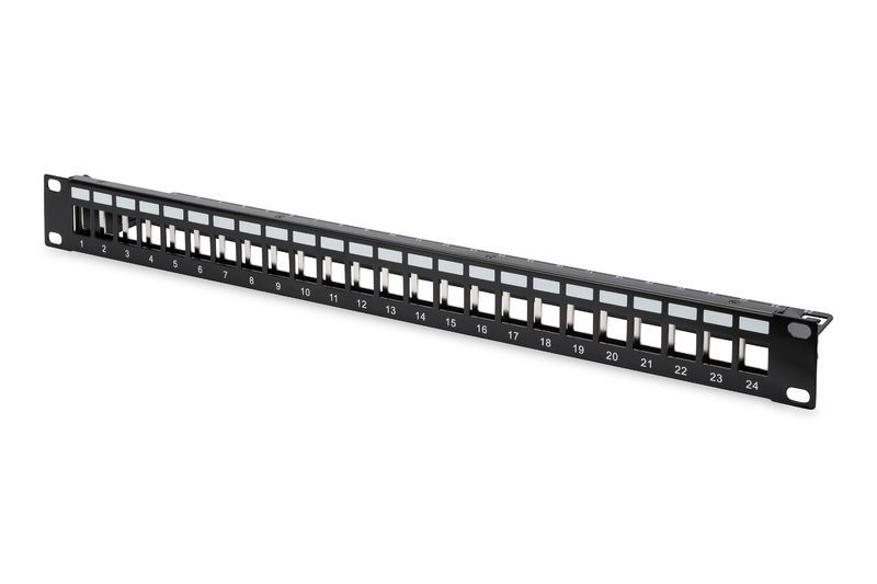 DIGITUS DN-91411 19'' 24Port 1U Siyah Raf Tipi Patch Panel