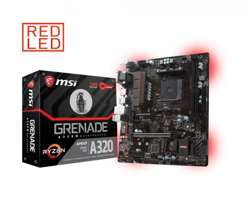 MSI AMD A320 AM4 DDR4 3200MHz VGA/DVI/HDMI Gaming Anakart