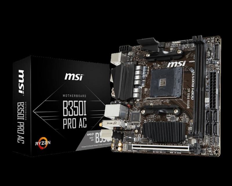 MSI AMD B350 AM4 DDR4 3200MHz HDMI,DP Anakart B350IPROAC