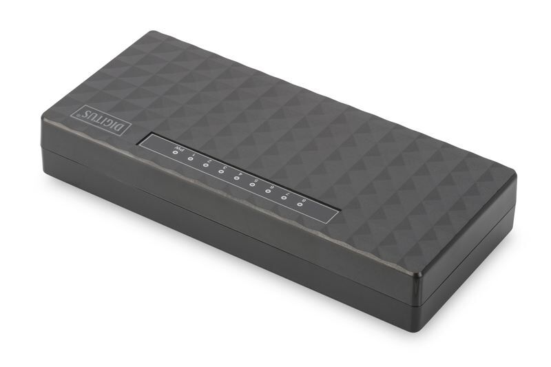 DIGITUS DN-80064 Gigabit Ethernet Switch, 8-port 10/100/1000 Mbps, 8x RJ45