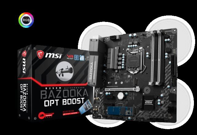 MSI Intel B250 1151 DDR4 2400MHz HDMI,DVI Gaming Anakart B250M-BAZOOKA-OPT
