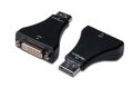 ASSMANN AK-340603-000-S DisplayPort adaptör, DP - DVI-I(24-5) Erkek/Dişi, kenetlenmeli, CE, syh
