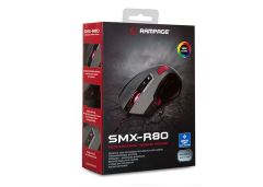RAMPAGE Usb Gri/Siyah 3200dpi RGB Makrolu Gaming Mouse SMX-R80