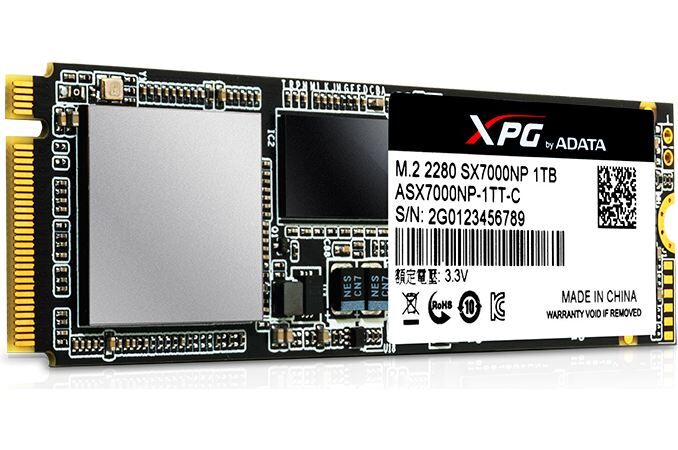ADATA ASX7000NP-256GT-C 256GB SX7000 PCIe M.2 1800-850MB/s 3.5MM Flash SSD